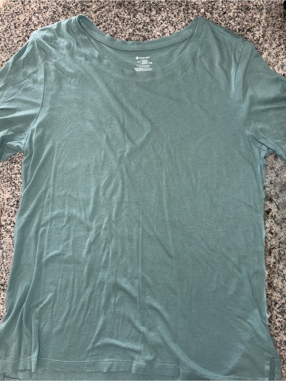 Women’s Short Sleeve Crew Neck Tee in Seafoam Green